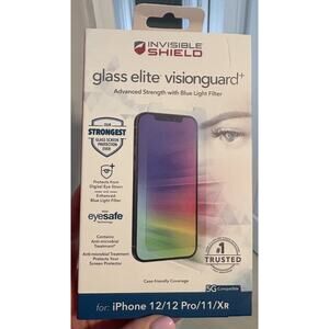 INVISIBLE SHIELD Glass Elite Visionguard iPhone 12/12 Pro/11 Screen Protector